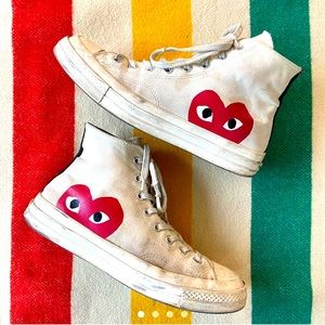 Comme des Garçons CDG Play High Top Heart Converse ❤️